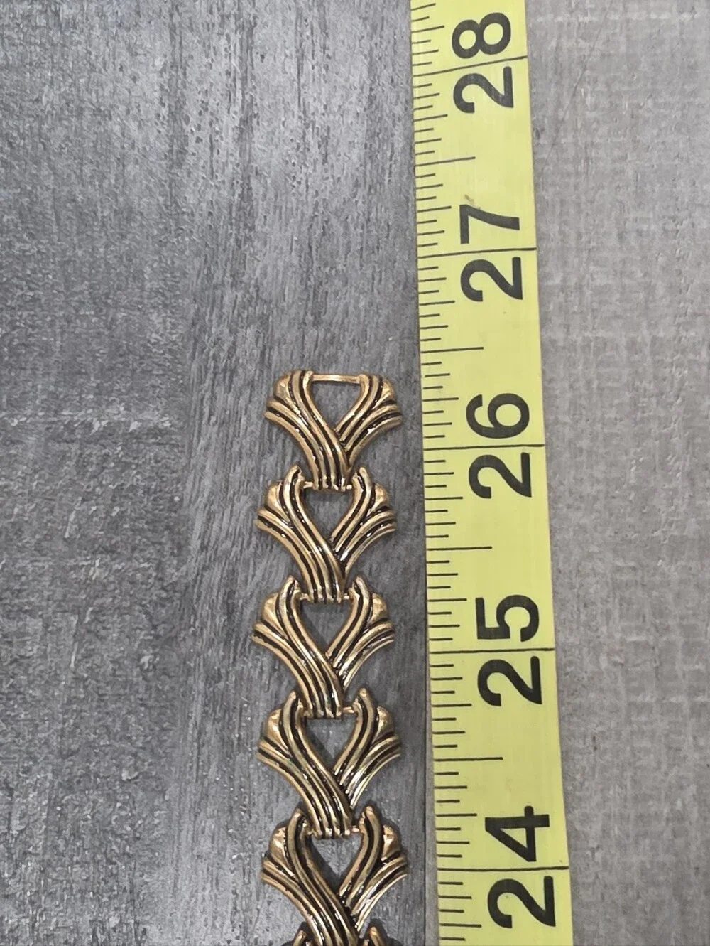 Vintage 90's Copper Metal Chain Waist Belt